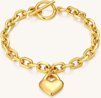Mantra Love Yourself - Chain Bracelet in Yellow Gold at Nordstrom