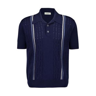 PIACENZA 1733 Cotton Polo Shirt - male - PIACENZA 1733 - Polo Shirts - Blue - L - Tops