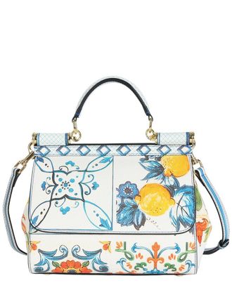 Tiffany & Fred Saffiano Painted Leather Shoulder Bag