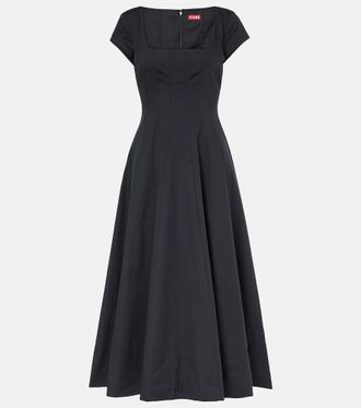 Staud Abito midi in popeline di cotone