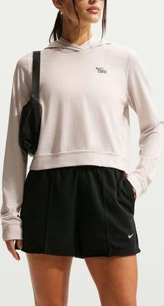 Nike Chill Knit Hoodie in Orewood Brown/Smoke Grey at Nordstrom Rack, Size X-Small