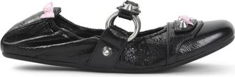 Balenciaga Black Embellished Ballet Flats