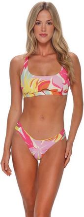 Sunsets Brandi Bralette Bikini Swimsuit Top in Tropicolor Crepe at Nordstrom, Size 3X-Large