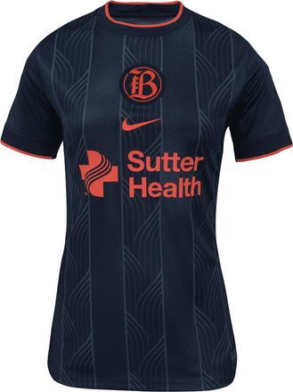 Nike Bay FC 2025 Stadium Away Nike Womens Dri-FIT NWSL Replica Jersey in Blue | P35557SFFC-THO