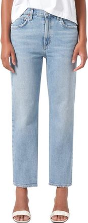 A Gold E Valen Mid Rise Ankle Straight Leg Jeans in Formula at Nordstrom, Size 32