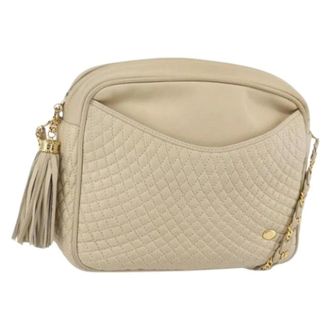 Bally Pre-owned Cross Body Bags, female, White, Size: ONE SIZE Pre-owned Leather Shoulder Bag
