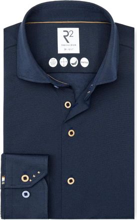 R2 Amsterdam Heren, Overhemden, Blauw, Maat: 8XL