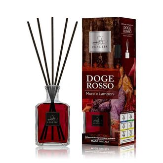 Trade Shop Trade Shop - Maxi Diffusore Ambiente Con Bastoncini Fragranza Doge Rosso More E Lamponi 250ml