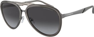 Emporio Armani EA2145 33578G Mens Sunglasses Grey Size 59