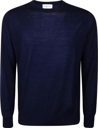 Ballantyne Rondgebreide kleding - Heren - Ronde hals truien - Blauw - S - Wol - Truien & Vesten