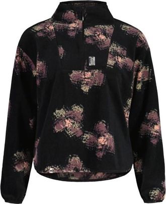 Maloja MeltinaM. Printed Fleecepullover f&uuml;r Damen | schwarz