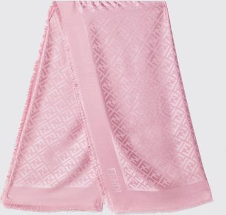 Fendi Scialle FF Fendi in seta e lana con monogram jacquard