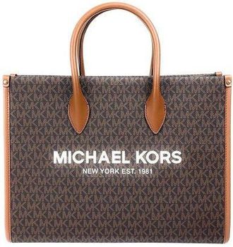 Michael Kors Womens Tote Brown 89.coated Canvas Polyester Tote-bags
