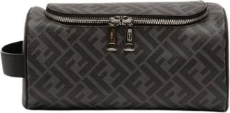 Fendi Pre-owned Bags, female, Gray, Size: ONE SIZE Pre-owned Clutch Bag