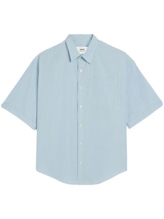 Ami Camicia con ricamo Ami de Coeur - Blu