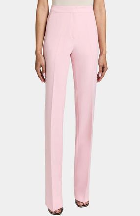 Santorelli AMARA Straight Leg Pant in Soft Stretch Crepe in Sweet Pea at Nordstrom, Size 8