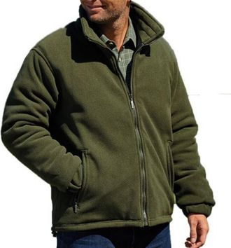 Champion Mens Glen Country Estate Quilt Lined Fleece Coat-Olive-2X-Large 48-50