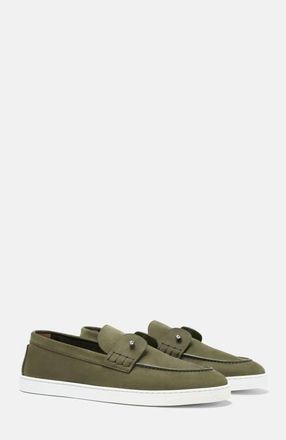 Scarosso Cole Loafers in Khaki Green - Nubuck at Nordstrom, Size 43.5