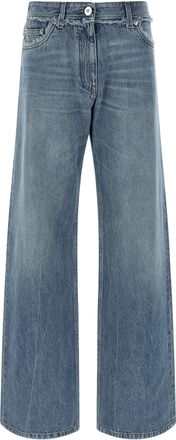 Versace Boyfriend Jeans Blu-Donna