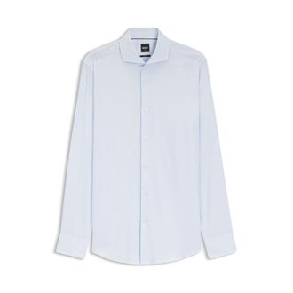 BOSS Slim-fit shirt in a structured cotton blend