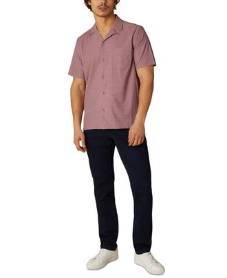 DKNY Mens Hertford Geo Print Camp Shirt