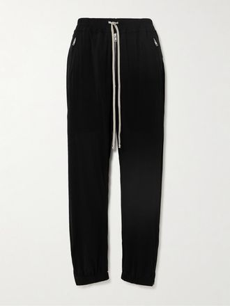 Rick Owens Pantaloni Sportivi In Jersey Stretch - Nero