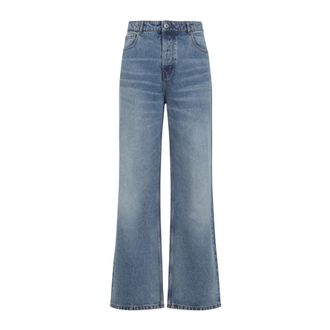 Ami Blauwe Katoenen Jeans Ss25 - Heren - Jeans - Blauw - Maat: W31 Katoen