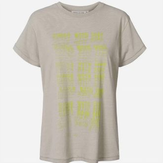 Rabens Saloner Womens Ambla Short Sleeve Tee In Dove