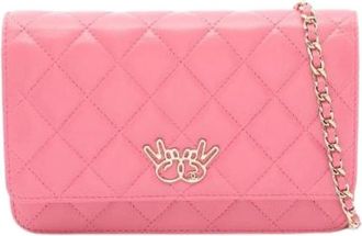 Chanel Pre-owned Matelasse Lambskin Shoulder Bag - Dames - Vintage Schoudertas - Roze - ONE Size - Leer - Vintage