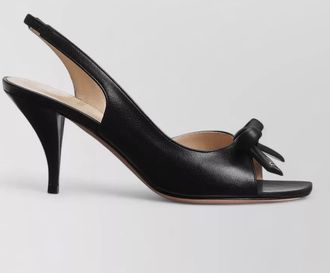 Dior slingback sandals open toe bow detail