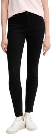 Calvin Klein Jeans High-Rise Skinny Fit Jeans met Rits- en Knoopsluiting - Dames - Skinny Jeans - Zwart - W28 L32 - Katoen - Jeans
