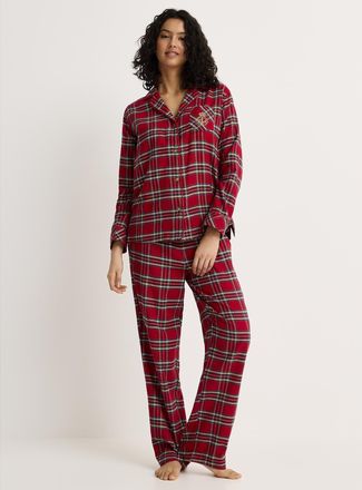 Lauren Ralph Lauren Womens Captivating pattern flannel pyjama set