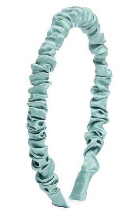 L. Erickson Sina Ruched Headband in Sea Foam at Nordstrom