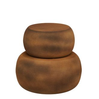 MiCa Decorations Mesa auxiliar Zea Marr&oacute;n H37xB43xL43cm