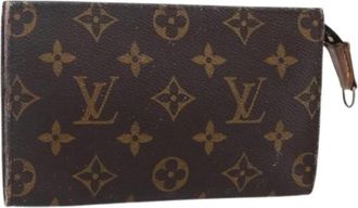 Louis Vuitton Pre-owned Vintage Canvas Clutch - Dames - Vintage Clutch - Bruin - ONE Size - Vintage