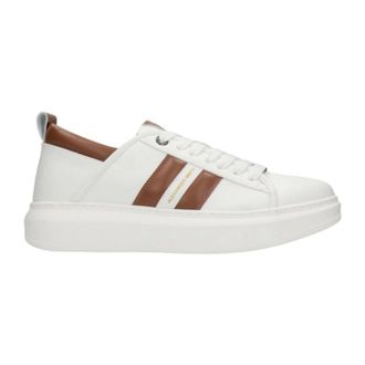 Alexander Smith Sneakers, male, White, 5 UK, Polyester Sneaker White Cognac Style