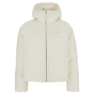 Gucci Winter Jackets, female, White, 2XS, Wool Boucl&eacute; Jacket with Logo