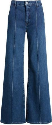 Frame Denim The Pintuck High Waist Wide Leg Jeans in Highway at Nordstrom Rack, Size 26