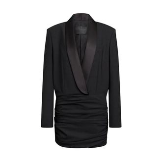 Dondup Korte Jurk - Dames - Jurken - Zwart - Maat: M Wol