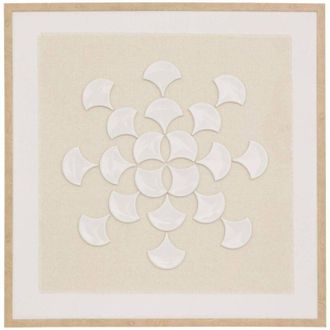 Atmosphera Atmosphera - Lienzo 3d Houria Beige 78x78cm Cr&eacute;ateur DInt&eacute;rieur