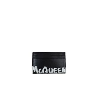 Alexander McQueen Heren, Accessoires, Zwart, Maat: ONE Size Leer