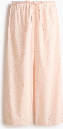 H&M Pyjamahose aus Baumwolle - Pfirsichrosa/Gebl&uuml;mt