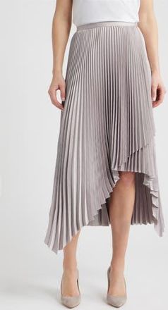 BOSS Vlantel Pleated Asymmetric Midi Skirt in Open Prple at Nordstrom Rack, Size 18 (Similar To 14W)