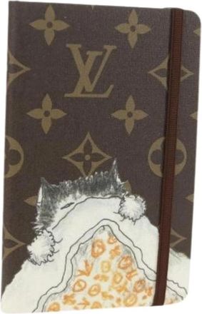 Louis Vuitton Pre-owned Note Cover - Dames - Vintage Accessoires - Bruin - ONE Size - Vintage