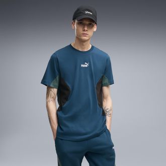 Puma T-shirt Essentials Block da uomo, Abbigliamento, Blu, XXL