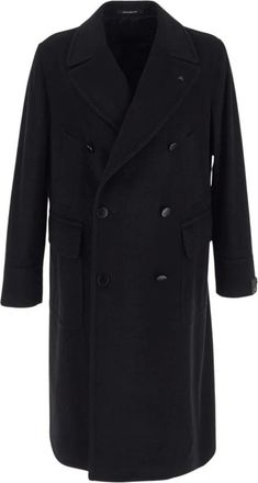 Tagliatore Coat double-breasted - male - Tagliatore - Double-Breasted Coats - Black - XL - Coats