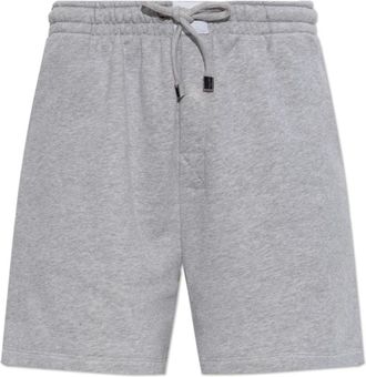 The Attico Logo Shorts - Dames - Bermuda - Grijs - M - Katoen - Korte Broeken