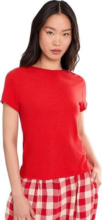 Free People Nova T-Shirts Womens Clothing High Risk Red : LG (Womens 12-14), Cotton/Polyester