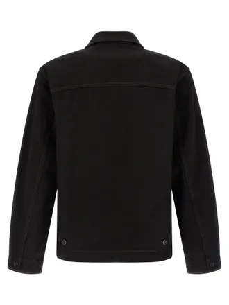 Christophe Lemaire Heavy Cotton Denim Jacket - Black