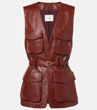 Dorothee Schumacher Broken Shine leather vest